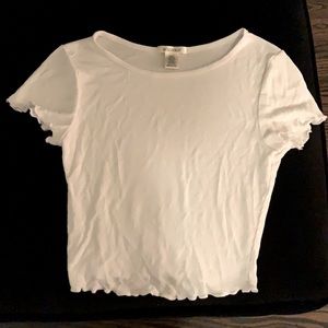 Bozzolo white crop top| size small|